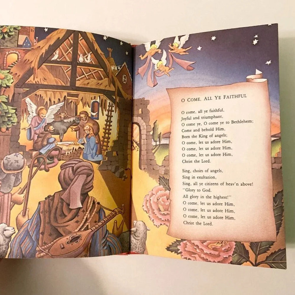 Vintage 1981 Christmas Carols A Treasury of Holiday Favorites Noel  Tennyson - Picture 9 of 15